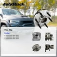 thumbnail image 3 of AutoShack Front Wheel Hub Bearing Assembly - Driver or Passenger Side for Dodge, Ram 1500 2006-2008 Ram 2500 2006-2008, RWD L6 5.9L 6.7L V6 3.7L V8 4.7L 5.7L V10 8.3L - 8-Lug, With ABS, 3 of 5