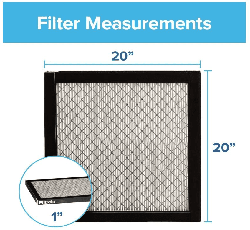 Filtrete 20x20x1 Air Filter, MPR 2800, MERV 14, Healthy Living Ultrafine Particle Reduction 3-Month Pleated 1-Inch Air Filters, 2 Filters