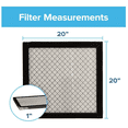 thumbnail image 4 of Filtrete 20x20x1 Air Filter, MPR 2800, MERV 14, Healthy Living Ultrafine Particle Reduction 3-Month Pleated 1-Inch Air Filters, 2 Filters, 4 of 4