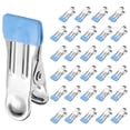 thumbnail image 1 of 66 Paquete de Pinzas para Ropa, Clips de Acero Inoxidable de 2.17" con Goma para Colgar Calcetines, Toallas (Azul), 1 of 6