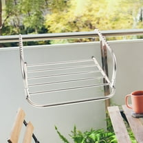 HONMEET  Heavy Duty Garment Rack Telescopic Space Saving for Balcony Laundry Room