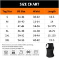 thumbnail image 4 of Men Sweat Sauna Suit Vest Workout Body Shaper Neoprene Waist Trainer Slimming Corset with 2 Adjustable Belt, 4 of 6