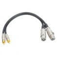 thumbnail image 5 of Dual RCA to XLR Male Cable High Fidelity Stereo Audio Cord Microphone Connection Cable for Microphones and Amplifiers, 5 of 10