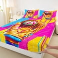 thumbnail image 5 of Erosebridal Cute Sport Baseball Glove Full Size Sheets, Pink Ice Cream Drip Bed Sheets for Girls and Boys, 4-Piece, 1 Flat Sheet, 1 Fitted Sheet and 2 Pillowcases, 5 of 6