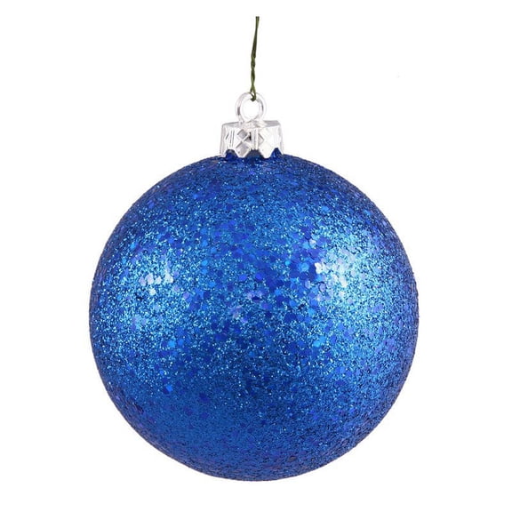 Vickerman 12" Blue Sequin Ball Ornament