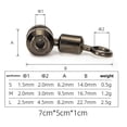 thumbnail image 1 of tredstone 10 Pcs Connecteurs de Pêche à Billes Anneaux de Carpe Anneau Robuste L, 1 of 9