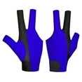 thumbnail image 1 of 1Pcs Billiards Gloves 3-Finger Pool Snooker Glove Breathable for Left Rght Hand Black Blue, 1 of 9
