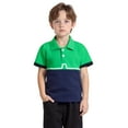 thumbnail image 4 of LYHaoo Toddler Boys Girls Short Sleeve Casual Solid Gentleman Tops Holiday Shirts T Shirt Summer Basic Sizes 3-4 Years Blue, 4 of 4