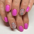 thumbnail image 7 of Drrntien 24 Pcs Short Square Stick on Nail Glossy Full Cover False Nail Flowers Press On Nail Manicures Supplies for Woman, 7 of 7