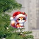 thumbnail image 3 of Sombrero navideño, lindos gatitos, decoraciones navideñas, colgante para decoración de interiores de coches planos transfronterizos, llavero, colgante, colgante, colgante, 3 of 7
