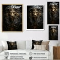 thumbnail image 4 of Designart "The Regal And Elegant Lion Ruler I" Animals Lion Floater Framed Wall Art Prints, 4 of 5