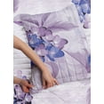 thumbnail image 3 of Floral Reversible Bedspread Set, Blooming Hydrangea Flowers Leaves Bouquet Vintage Style Spring Nature Print, Pillow Shams & Comforter Microfiber Bedding Set, 3 Sizes, Violet Blue, by Ambesonne, 3 of 4