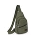 thumbnail image 4 of Bolso Bandolera para Hombre: Bolso Bandolera con Cremallera para El Teléfono, Ideal para El Trabajo y Viajes, con Múltiples Bolsillos y Correa Ajustable, En Colores Caqui, Verde y Café., 4 of 6