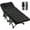 Black, variant on ABORON Oversized Cot, XXL Folding Heavy Duty Sleepovers Bed, 78" L x 32" W x 18" H, 900lb Loading Double-Layer 1200D, Heavy Duty Guest Bed W/Mattress & Carrying Bag