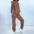 thumbnail image 4 of Pantalones Ensemble de salon 2 pièces pour femmes, coupe ample, poches, tenue de vacances basique Ygjytge Caqui T XL para Mujer, 4 of 7