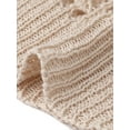 thumbnail image 5 of INSPIRE CHIC Crochet Long Cardigan for Women's 3/4 Sleeve Hollow Out Lightweight Knit Loose Sweater S Beige, 5 of 6