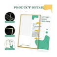thumbnail image 3 of 12PCS Gold Frame Acrylic Sign Holder Wedding Table Number Holder Slanted Menu Double Sided Stand, 4X6Inch Vertical, 3 of 5