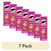 (7 pack) Pringles Carnitas Taco Potato Crisps Chips, Lunch Snacks, 5.5 oz Canister