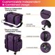 thumbnail image 3 of Byootique Purple 2in1 Rolling Makeup Case Soft Sided Cosmetic Organizer Drawers Byootique Modern, 3 of 11