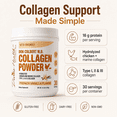 thumbnail image 4 of Dr. Colbert, MD Hydrolyzed Collagen Powder | Vanilla Flavor | by Divine Health | Type I, II, III Chicken & Marine Collagen Peptides | Support Hair, Skin, Nails & Joints | 630g | 30 Servings, 4 of 8