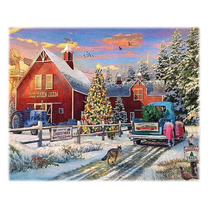 Adults Home Decor Puzzles for Adults 1000 Piece The Little Red Barn 1000 Piece Jigsaw Puzzle Jigsaw Puzzles for Child 
