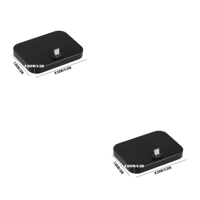 Guardoinrt Support de Chargeur de Cellulaire Type -c Station de Charge Usb -c pour Cellulaire Noir 2Set