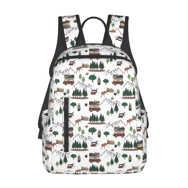 Disketp Camping Caravan 2 Mochila Ligera e Impermeable, Mochila de Día Resistente para Viajes, Senderismo y Uso Diario para Hombre y Mujer
