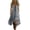 Gray, variant on Boho Dresses for Women 2026 V Neck Lace Up Corset Front High Low Ruffled Hem Sleeveless Lace Trim Beach Dress Western Style Holiday Gown