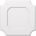 thumbnail image 2 of Ekena Millwork CMP28LE-01000 28 in. OD x 1 in. ID Square Locke Architectural Grade PVC Contemporary Ceiling Medallion, 2 of 3