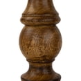 thumbnail image 4 of Northlight Set of 3 Walnut Brown Natural Wooden Pillar Candle Holders 10", 4 of 5