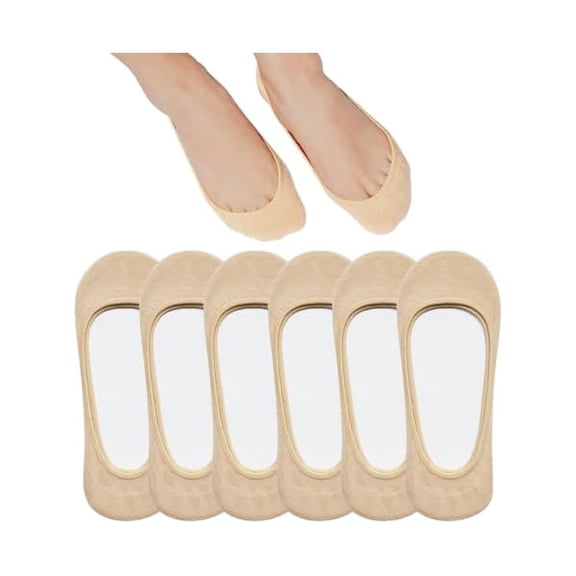 Eryueer No Show Socks Women for Flats 4 to 8 Pack Non Slip Invisible Ultra Low Cut Socks Shoe Size 5-8/9-11