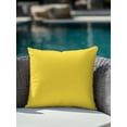 thumbnail image 4 of 1 Pack Outdoor Throw Pillow, Yellow Waterproof Pillow with Insert Included, Pure Yellow Decorative Accent Cushion Sofa Pillows for Patio Porch, 16 x 16 In, 4 of 8