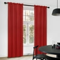 thumbnail image 5 of Deconovo Rod Pocket Blackout Curtains for Living Room, 2 Panels, Thermal Insulated, 38" x 63", Red, 5 of 10