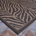 thumbnail image 3 of Couristan Recife Zebra Area Rug, 2'3" x 7'10" Runner, Black-Cocoa, 3 of 3