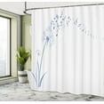 thumbnail image 4 of Ambesonne Music Shower Curtain, Dandelion Summer Silhouettes, 69"Wx84"L, Slate Blue, 4 of 4