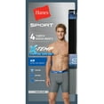 thumbnail image 6 of Hanes Boxer Brief 4-Pack Long Leg Sport Men's X-Temp Air Tagless FreshIQ Mesh, 6 of 8