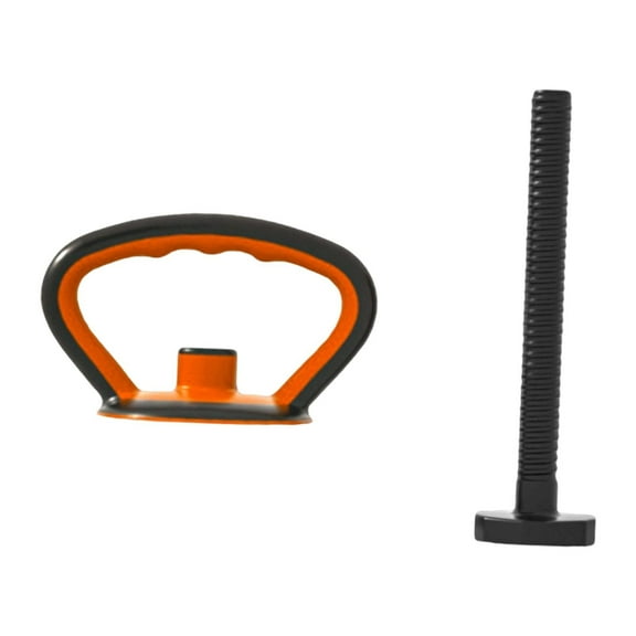 Luwecf Kettlebell Handle Grip Handle Comfortable Multifunction Exercise Portable Kettle black 1 handle 1 rod