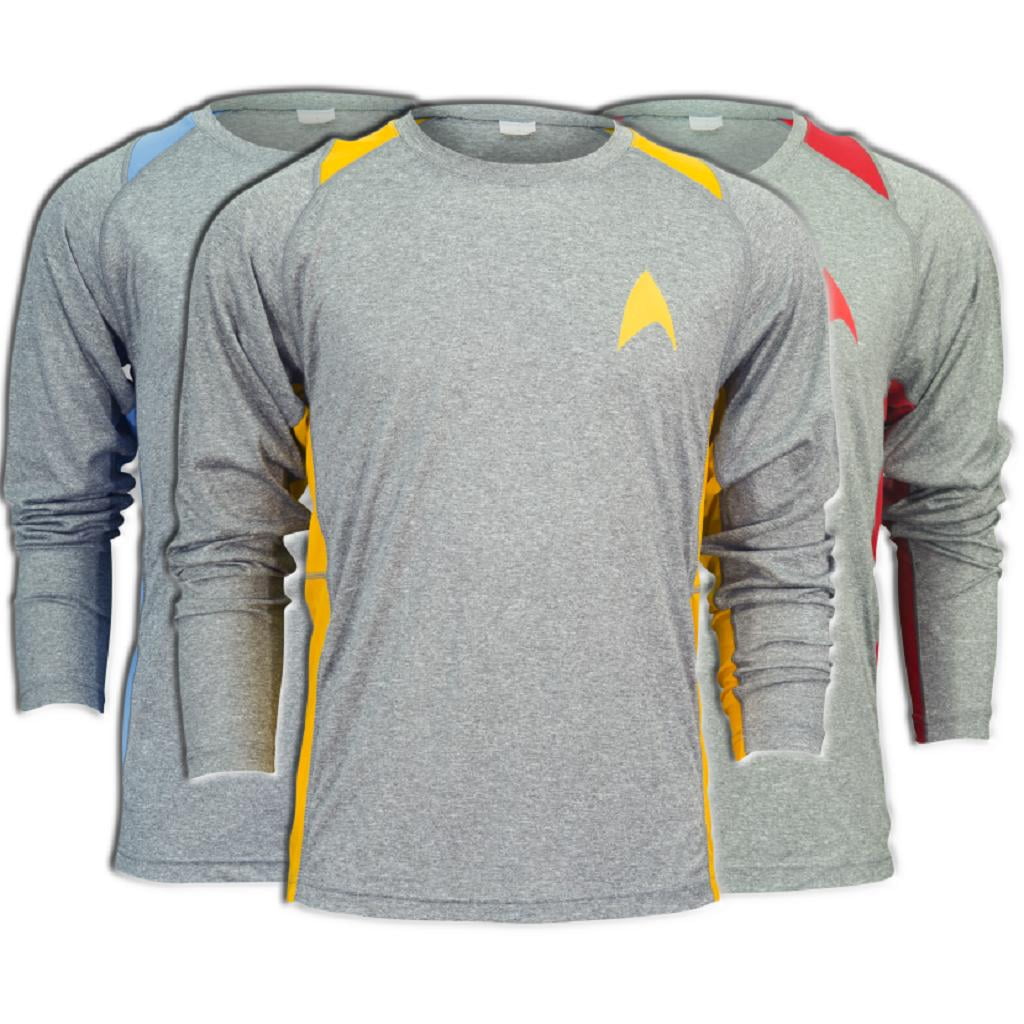 Brainstorm Gear Unisex Star Trek Long-Sleeve Running Shirt 
