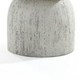 thumbnail image 3 of LuxenHome Rustic Off White and Gray Round 15.75-Inch Tall MgO Side Table, Indoors and Outdoors, 3 of 8