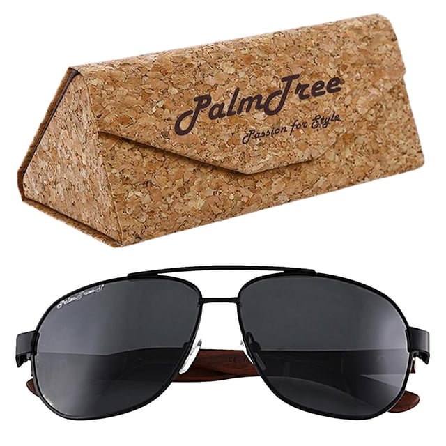 Gafas para Sol Fierce Polarized Fierce Polarized Smoke Polarizado+UV400 Metal Polipropileno Madera de Ébano