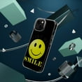 thumbnail image 4 of DistinctInk Clear Hybrid Case for Apple iPhone 15 Pro (6.1" Screen) - Make Me Smile - Slim Profile Design, 4 of 9