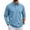 Sky Blue, variant on Delconic Men's Polo Shirt Long Sleeve Moisture Wicking Golf Shirts Sun Protection Collared Work Shirts Beige L