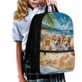 thumbnail image 3 of Uourmeti Corgis Large Storage School Backpack, 17 Inch Wearproof Student Bookbag Smooth Zippers Polyester Backpack for Adults, 3 of 6