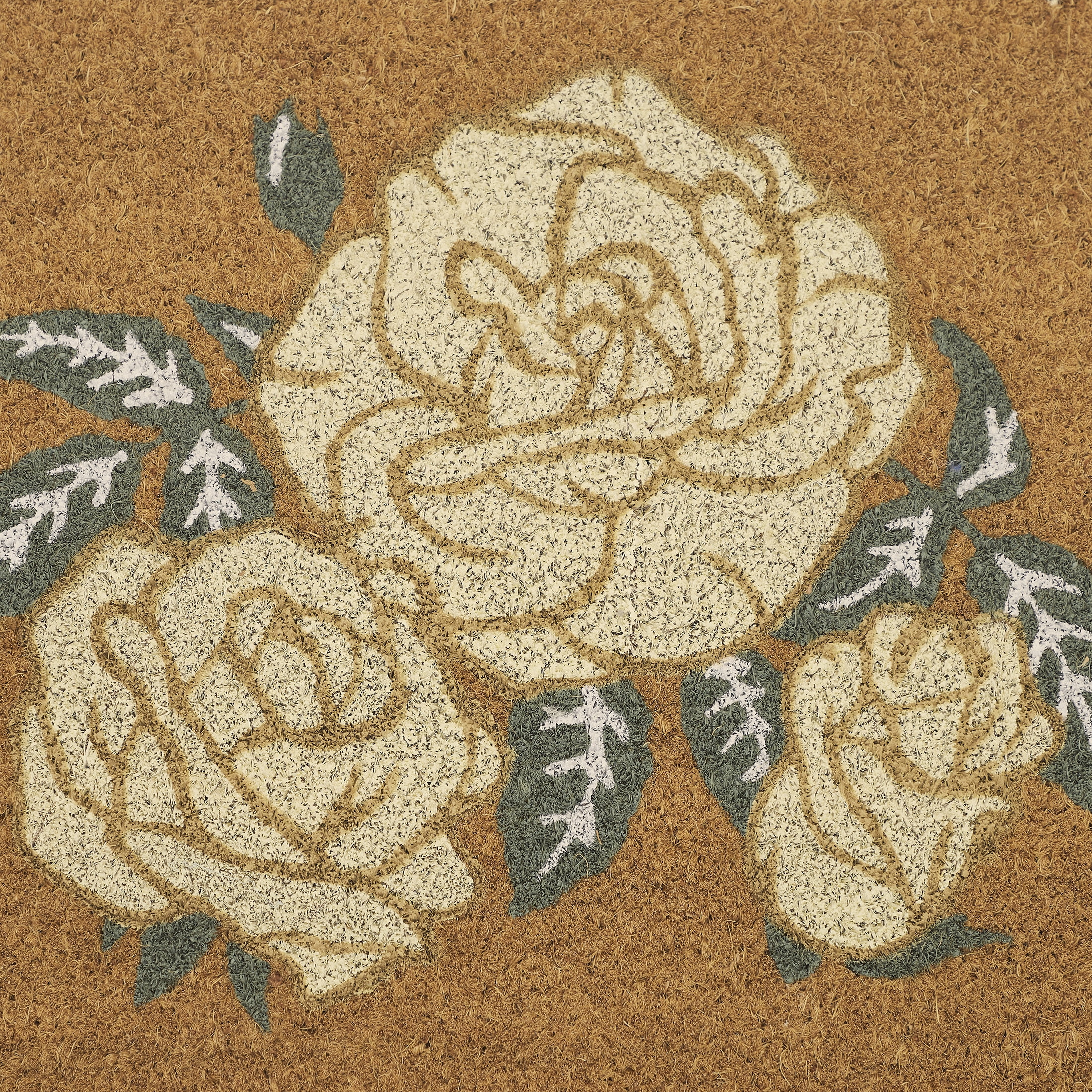 My Texas House Multi Dainty Rose Outdoor Coir Mat, 18" x 30"