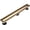 Brushed Gold, variant on Linear Shower Floor Drain, Black 24 Inch 304 Stainless Steel Bathroom Drains Kit, Rectangular Shower Trench Drain with Reversable Tile-in Pattern Drain Cover & Hair Catcher