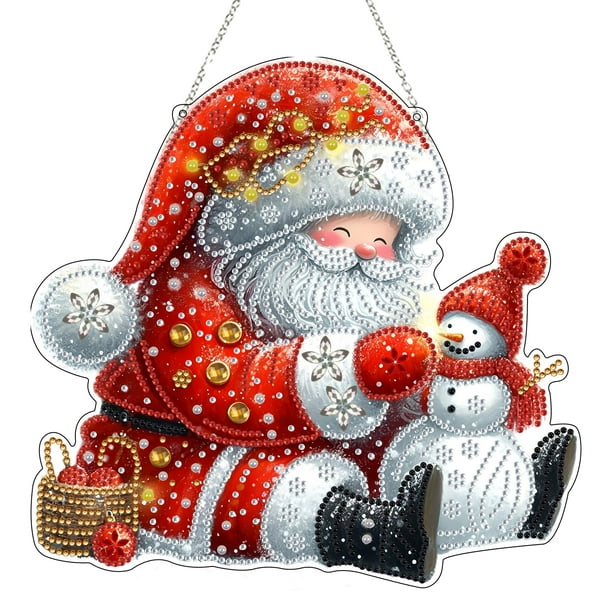 Kit de decoración para Papá Noel con forma de diamante, JJFox, hazlo tú mismo