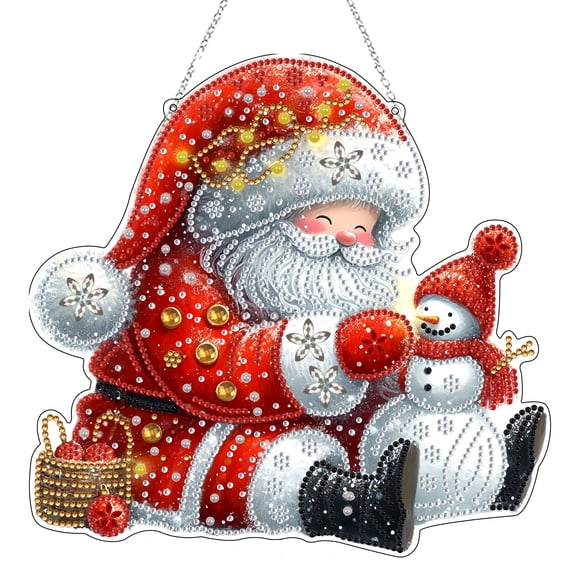 Kit de decoración para Papá Noel con forma de diamante, JJFox, hazlo tú mismo