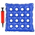 thumbnail image 1 of Cojín inflable antiescaras lavable de 16 orificios azul, 1 of 7