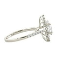 thumbnail image 3 of Oryn Jewel 1.5 Ct Oval Cut Lab-Created Simulated Diamond Ring - 14K White Gold Over - Dazzling Multi Diamond Halo Design for Women - Memorable Gift for Her - Elegant Jewelry for Celebrating, 3 of 6