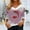 #295-Pink, variant on Craaazy Christmas Fall Sweaters Fuzzy V Neck Long Sleeve Shirts Xmas Graphic Casual Top Gifts For Women